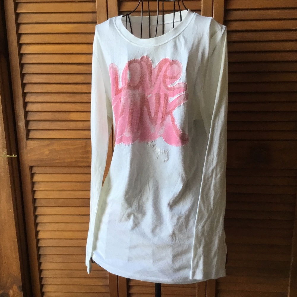 VTG VICTORIA SECRET LOVES PINK LONG SLEEVE PJS